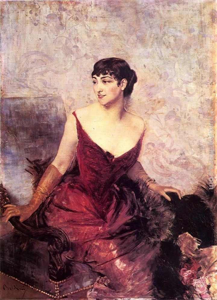 Giovanni Boldini Countess de Rasty Seated in an Armchair